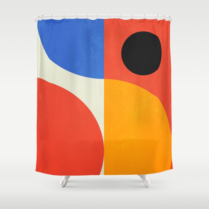 BAUHAUS 07: Exhibition 1923 | Mid Century Series Shower Curtain Gallery Image 1