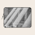 Grand Central Station, Black and White Vintage Art Laptop Sleeve Gallery Image 1