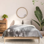 Grand Central Station, Black and White Vintage Art Comforter Gallery Image 3