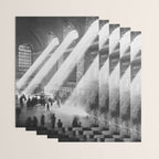 Grand Central Station, Black and White Vintage Art Wrapping Paper Gallery Image 3