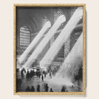 Grand Central Station, Black and White Vintage Art Serving Tray Gallery Image 1