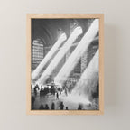 Grand Central Station, Black and White Vintage Art Mini Art Print Gallery Image 1