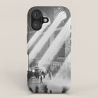 Grand Central Station, Black and White Vintage Art iPhone Case Gallery Image 1