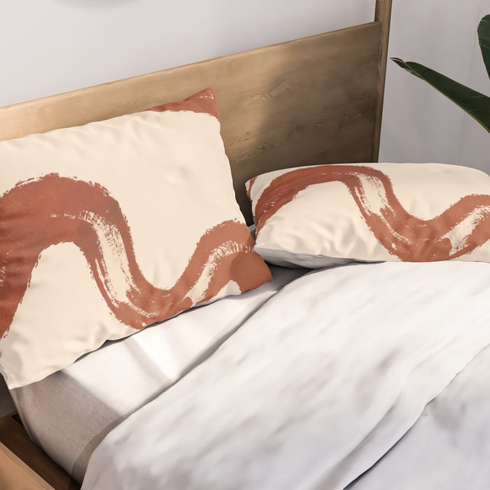 Abstract line art 129 Pillow Sham Gallery Image 2