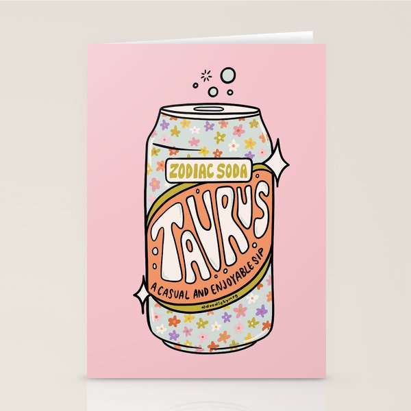 Taurus Soda Stationery Card Gallery Image 2