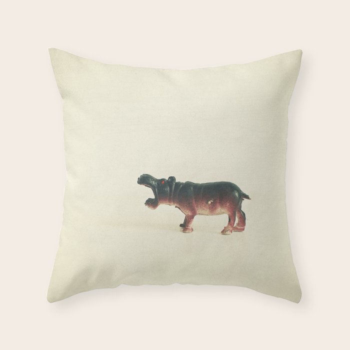 Hungry Hippo Throw Pillow Gallery Image 6