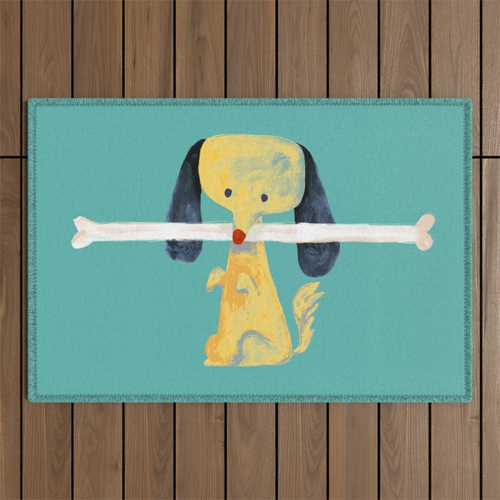 Lucky dog Outdoor Rug Gallery Image 1