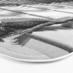 Girl Walking Baby Alligator, Black and White, Vintage Art Bath Mat Gallery Image 3