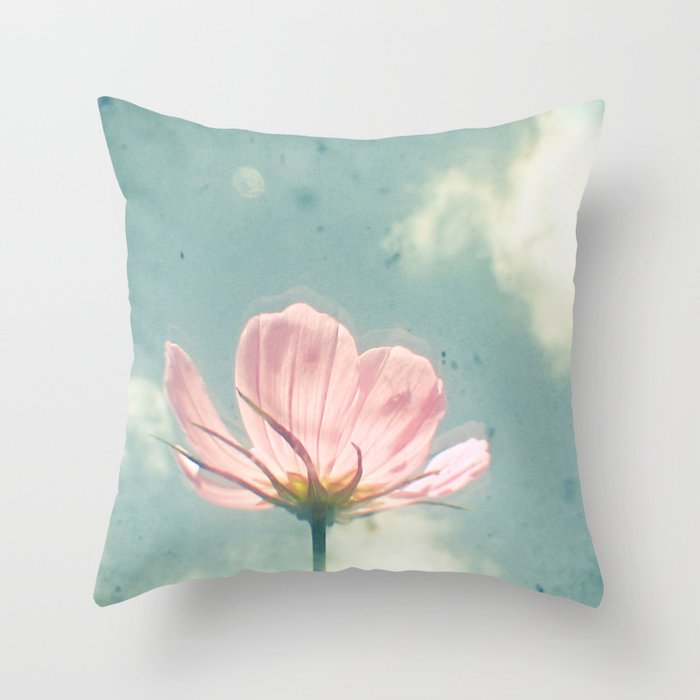 Pink Cosmos Throw Pillow Gallery Image 6