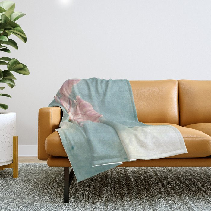 Pink Cosmos Throw Blanket Gallery Image 1
