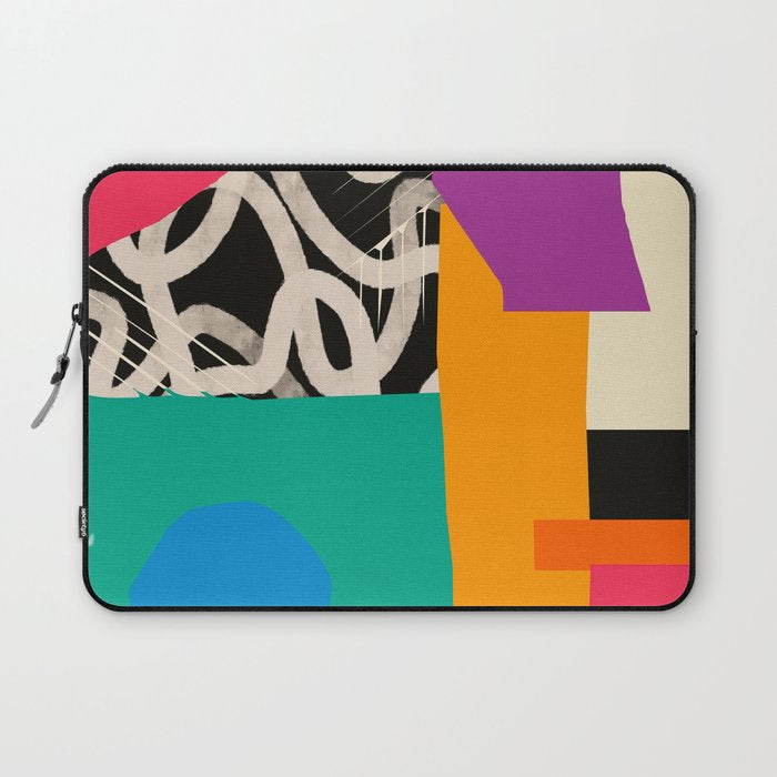 Mid Century Collage | PATTERN 07: The Retro Edition Laptop Sleeve Gallery Image 1