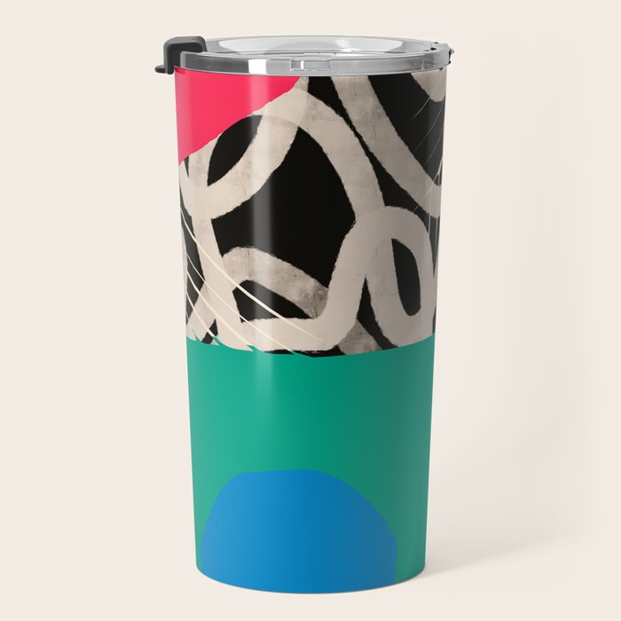 Mid Century Collage | PATTERN 07: The Retro Edition Travel Mug Gallery Image 3