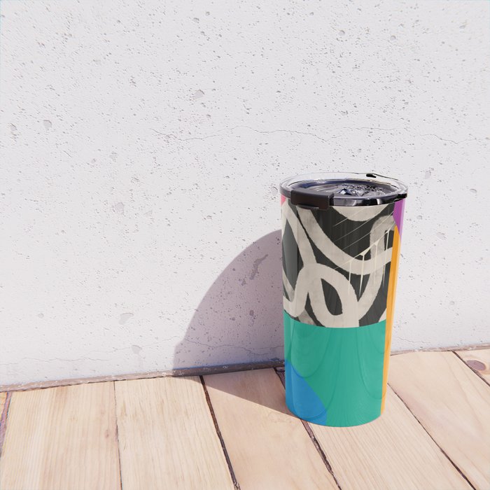Mid Century Collage | PATTERN 07: The Retro Edition Travel Mug Gallery Image 4