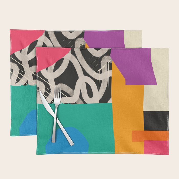 Mid Century Collage | PATTERN 07: The Retro Edition Placemat Gallery Image 1