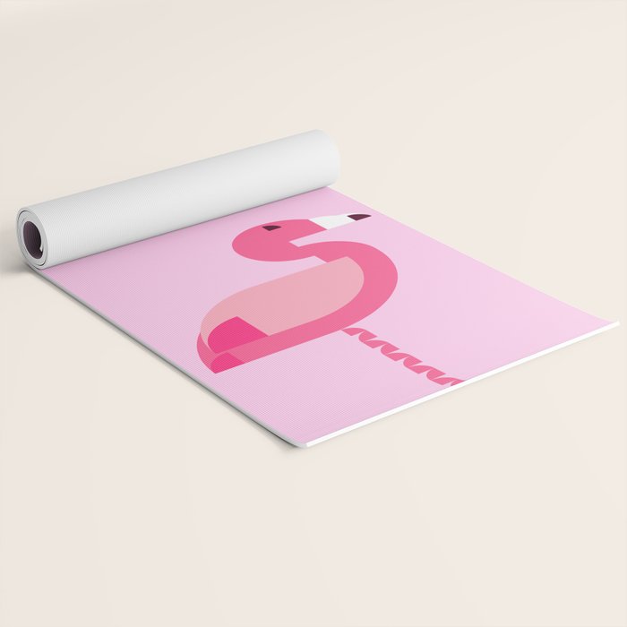 Geometric flamingo Yoga Mat Gallery Image 2