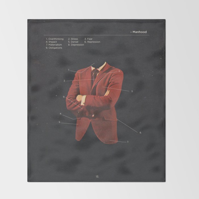 Manhood Throw Blanket Gallery Image 2