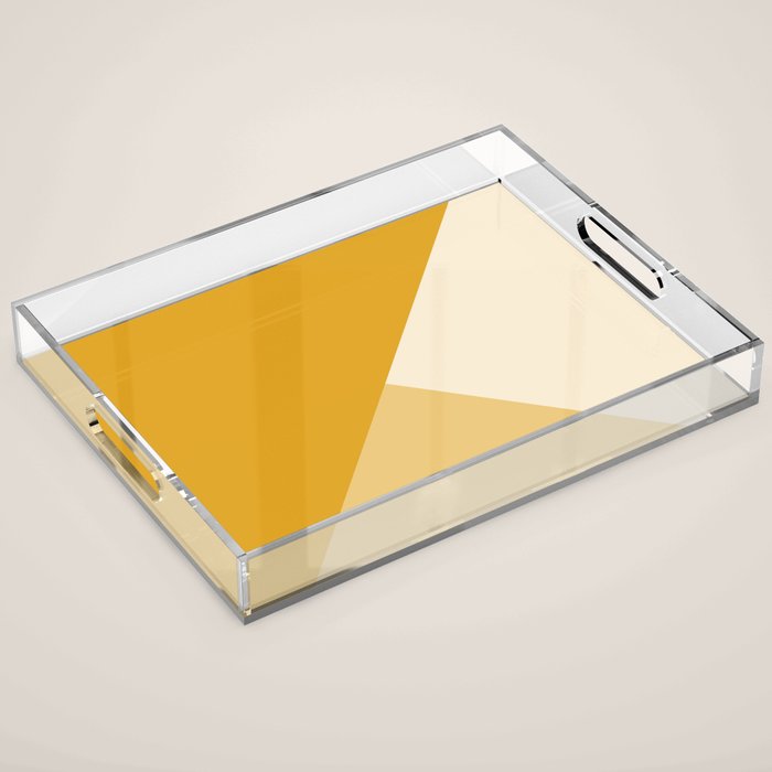 Mustard Tones Acrylic Tray Gallery Image 1