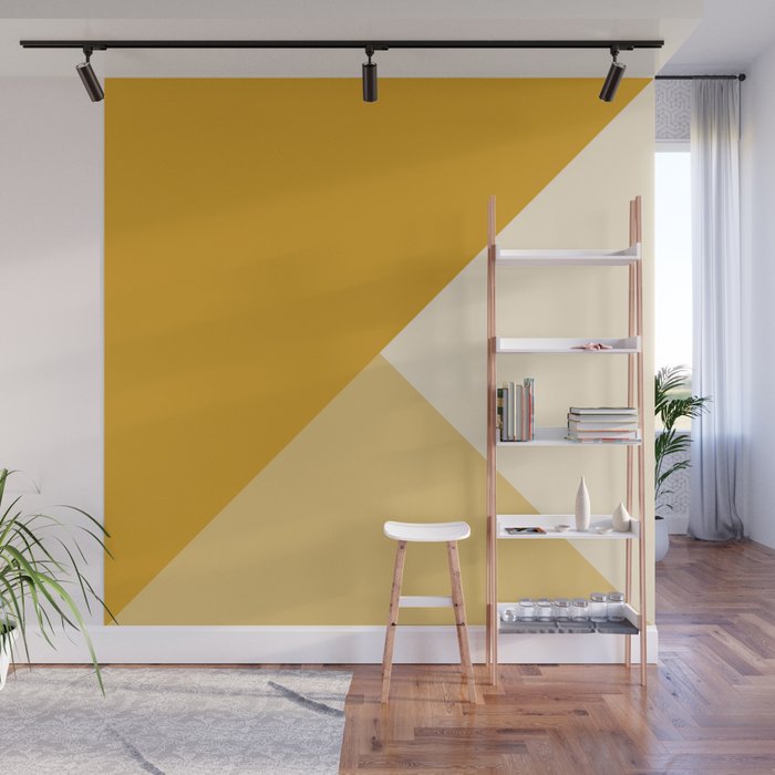 Mustard Tones Wall Mural Gallery Image 1