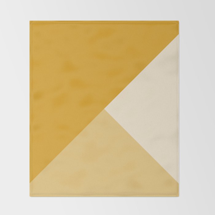 Mustard Tones Throw Blanket Gallery Image 2