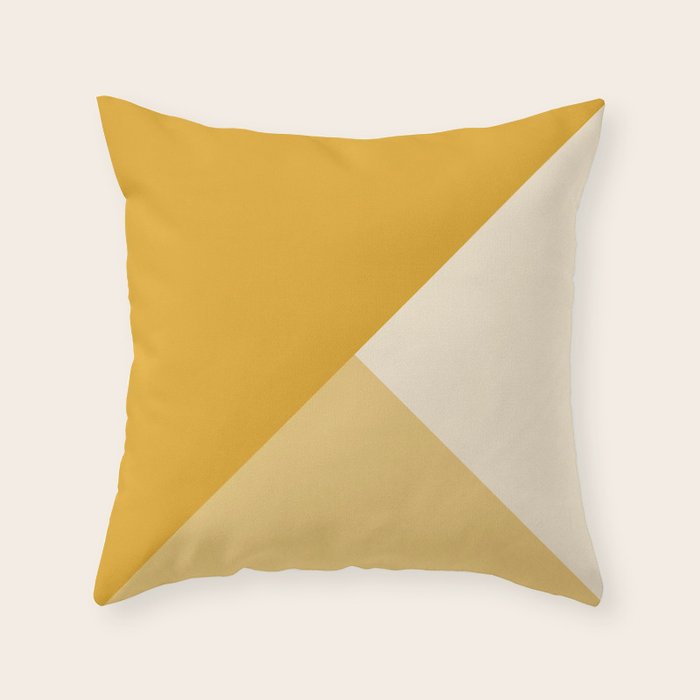 Mustard Tones Throw Pillow Gallery Image 6