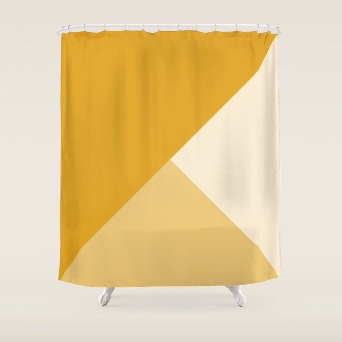 Mustard Tones Shower Curtain Gallery Image 1