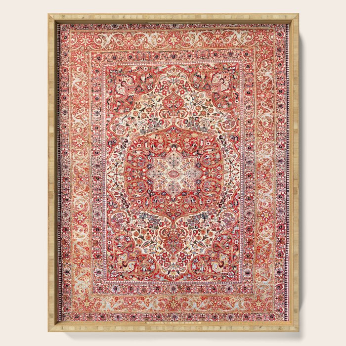 Tabriz Azerbaijan Northwest Persian Rug Print Serving Tray Gallery Image 1