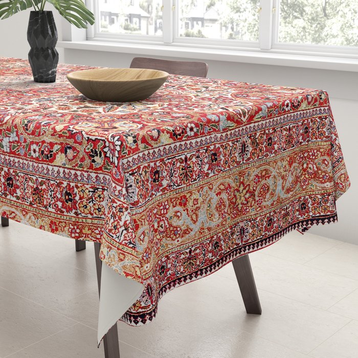 Tabriz Azerbaijan Northwest Persian Rug Print Tablecloth Gallery Image 3