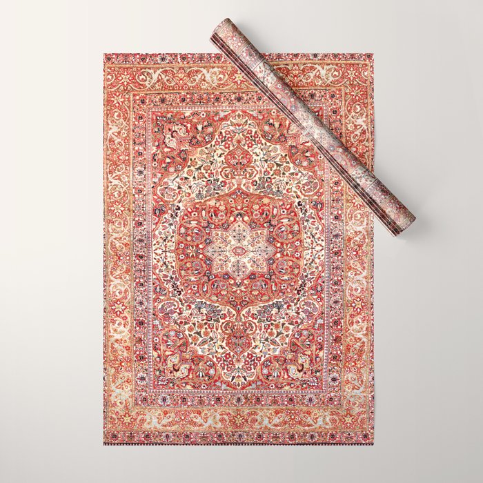 Tabriz Azerbaijan Northwest Persian Rug Print Wrapping Paper Gallery Image 1