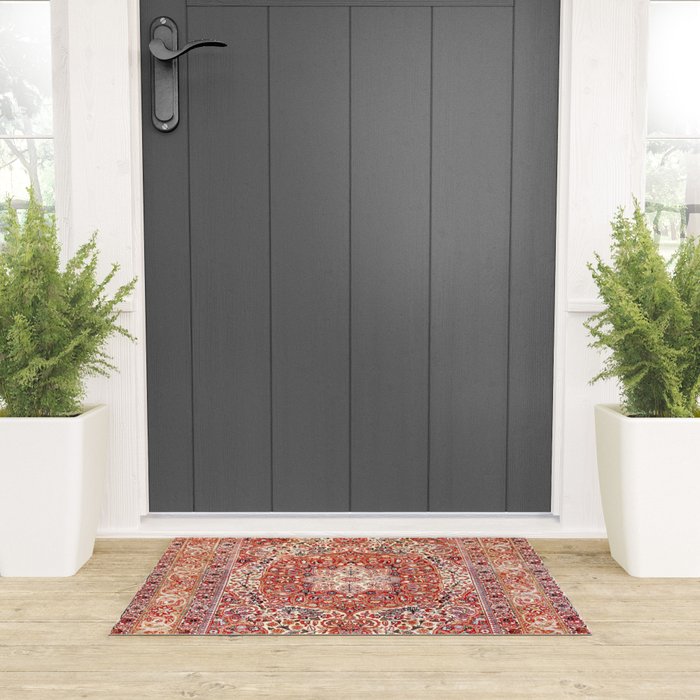 Tabriz Azerbaijan Northwest Persian Rug Print Welcome Mat Gallery Image 3