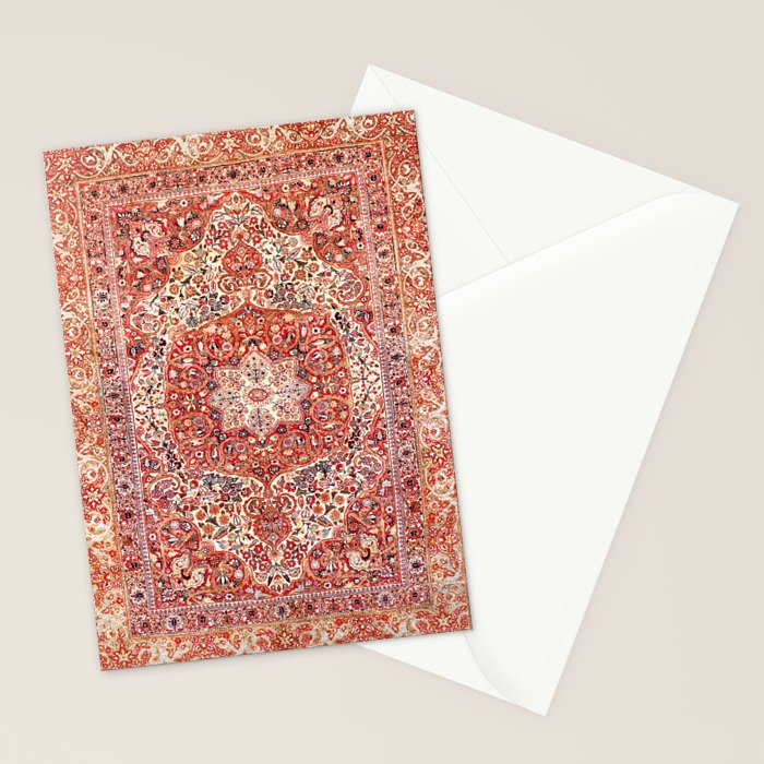 Tabriz Azerbaijan Northwest Persian Rug Print Stationery Card Gallery Image 2