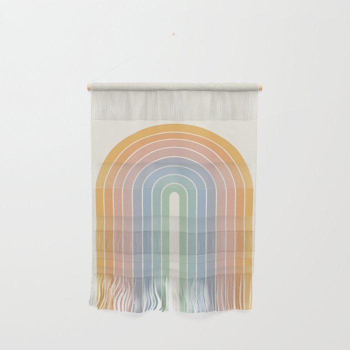 Gradient Arch XIII Retro Mid Century Modern Rainbow Wall Hanging Gallery Image 1