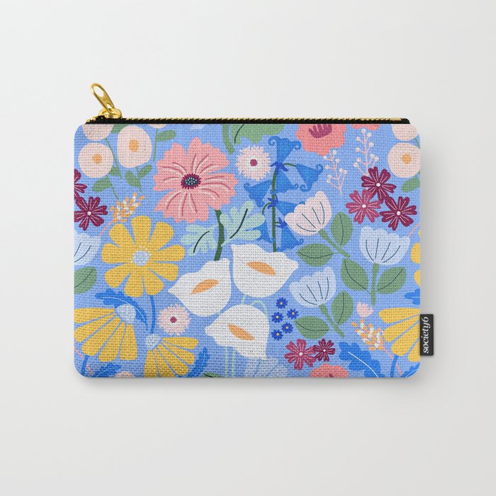 Meadow muse - blue Carry All Pouch Gallery Image 1