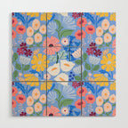 Meadow muse - blue Wood Wall Art Gallery Image 1