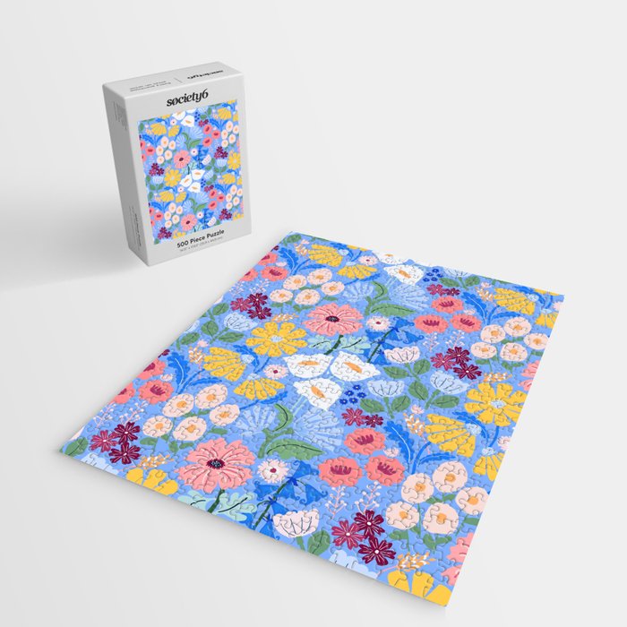 Meadow muse - blue Jigsaw Puzzle Gallery Image 2