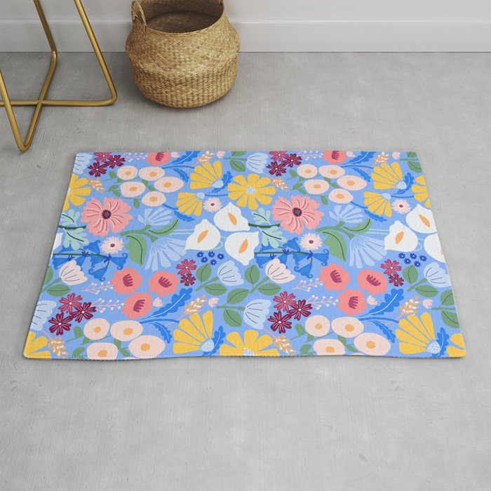 Meadow muse - blue Rug Gallery Image 1