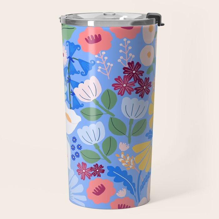 Meadow muse - blue Travel Mug Gallery Image 2