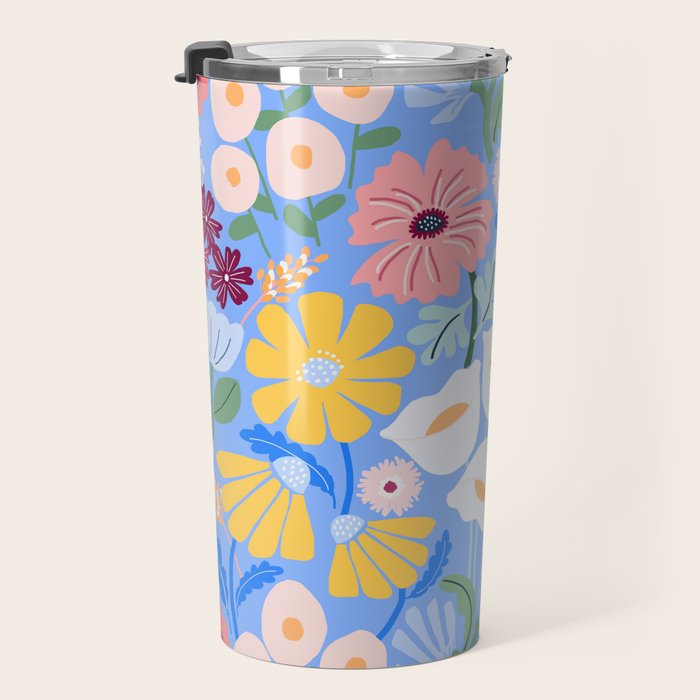 Meadow muse - blue Travel Mug Gallery Image 3