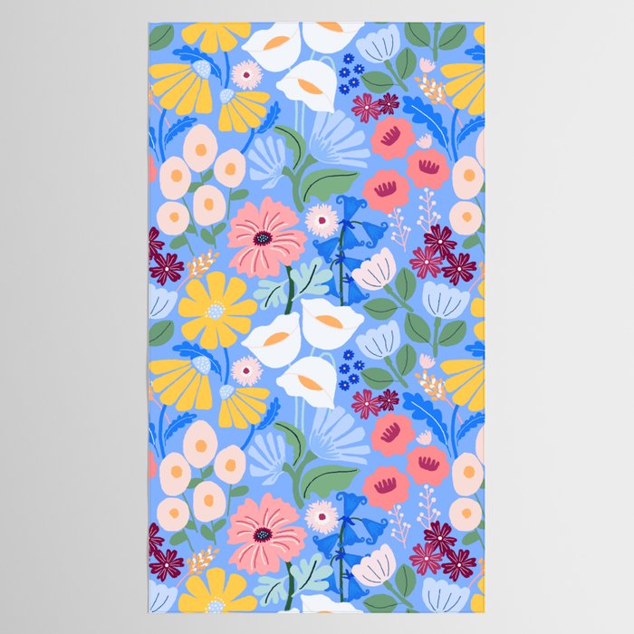 Meadow muse - blue Tablecloth Gallery Image 2