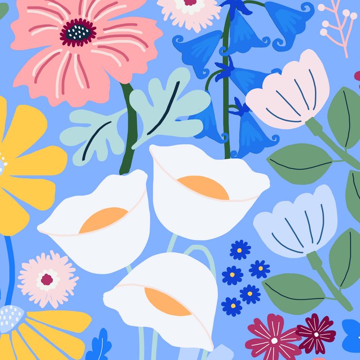 Meadow muse - blue Coffee Mug Gallery Image 2