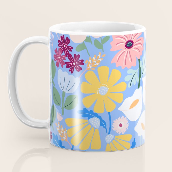 Meadow muse - blue Coffee Mug Gallery Image 3