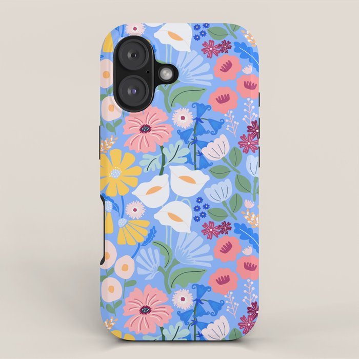 Meadow muse - blue iPhone Case Gallery Image 1