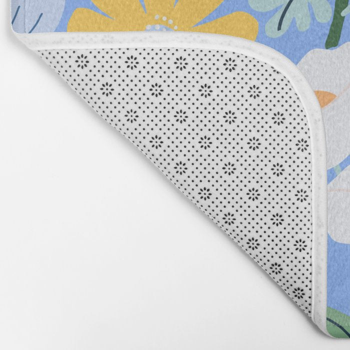 Meadow muse - blue Bath Mat Gallery Image 2
