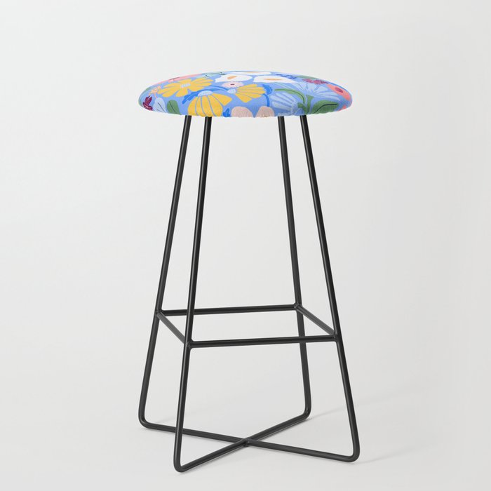 Meadow muse - blue Stool Gallery Image 1