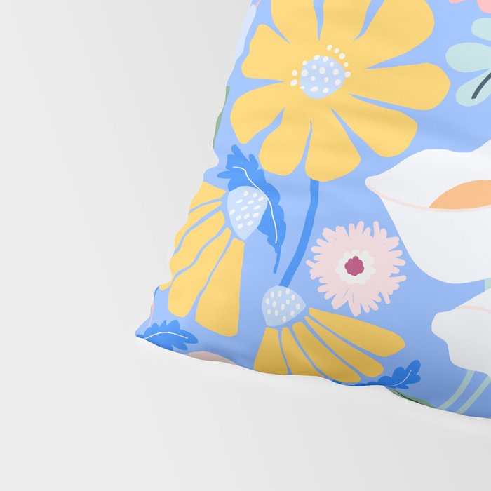 Meadow muse - blue Pillow Sham Gallery Image 4