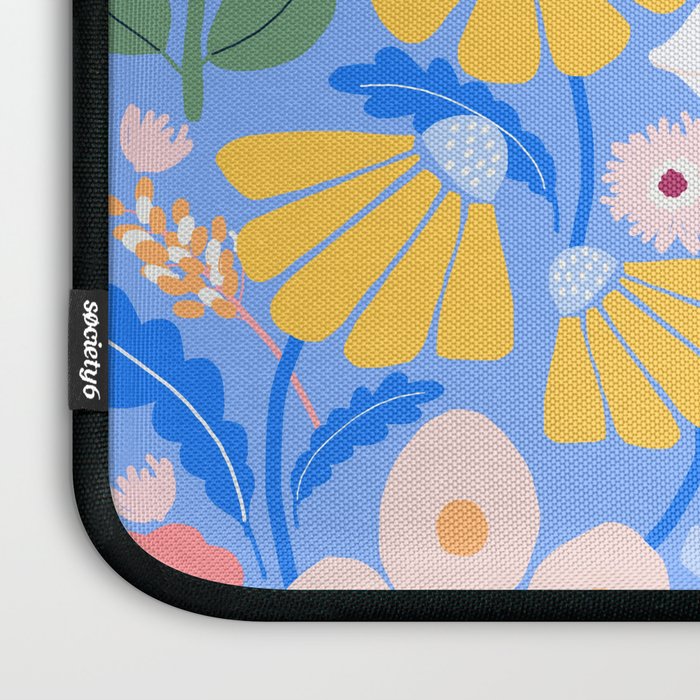 Meadow muse - blue Laptop Sleeve Gallery Image 3