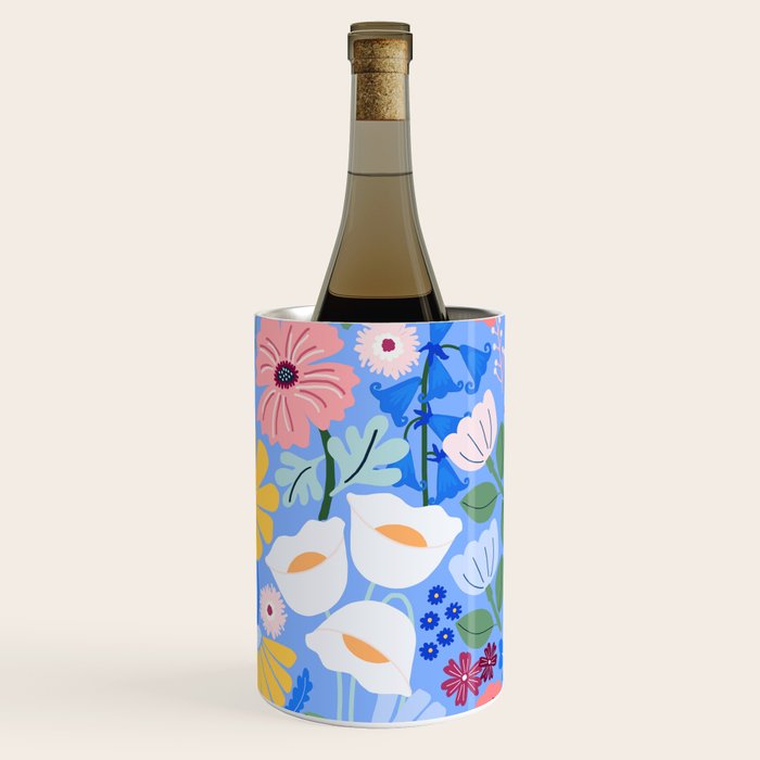 Meadow muse - blue Wine Chiller Gallery Image 1