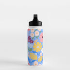 Meadow muse - blue Water Bottle Gallery Image 3