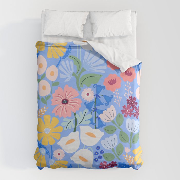 Meadow muse - blue Duvet Cover Gallery Image 6