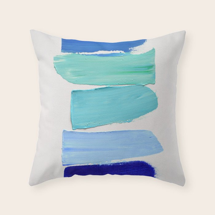 Ocean Blues Throw Pillow Gallery Image 6