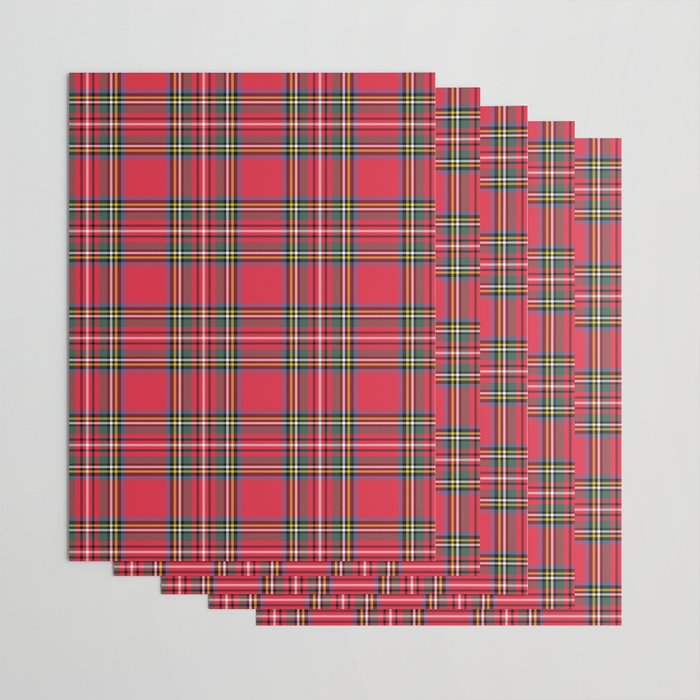Red & Green Tartan Pattern Wrapping Paper Gallery Image 3